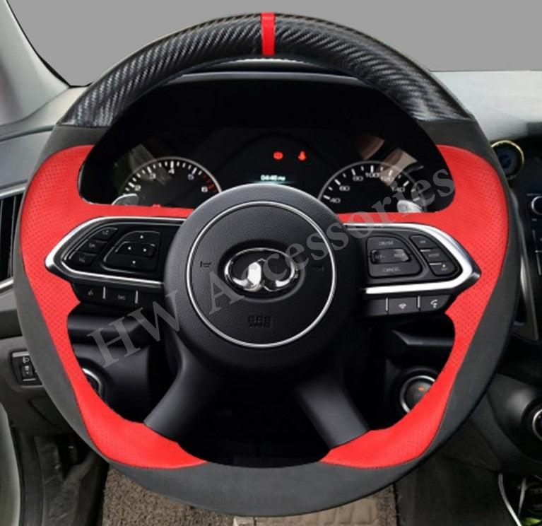 GWM Ute Cannon Steering Wheel Leather Stitched Cover