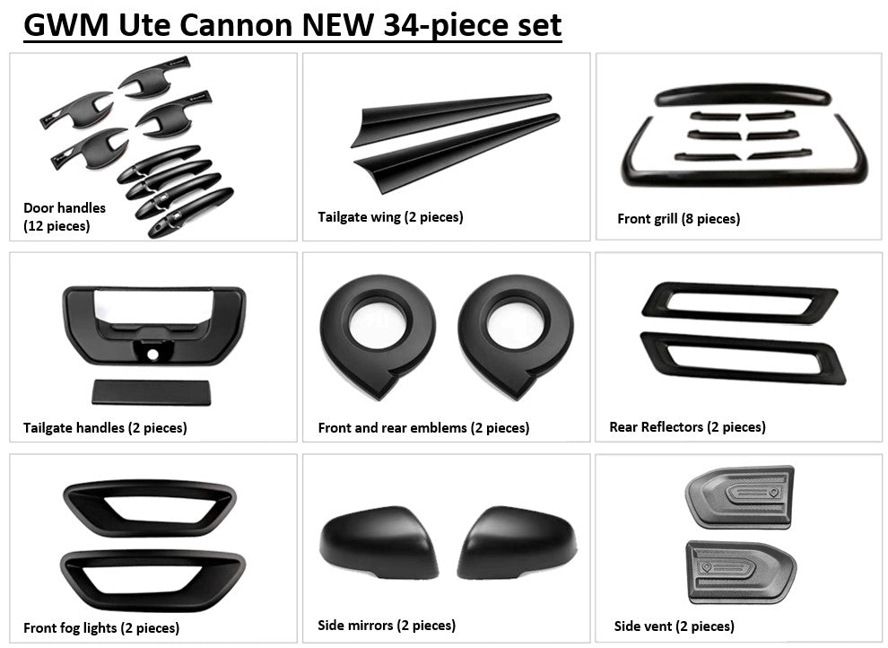 GWM Ute Cannon Blackout Covers