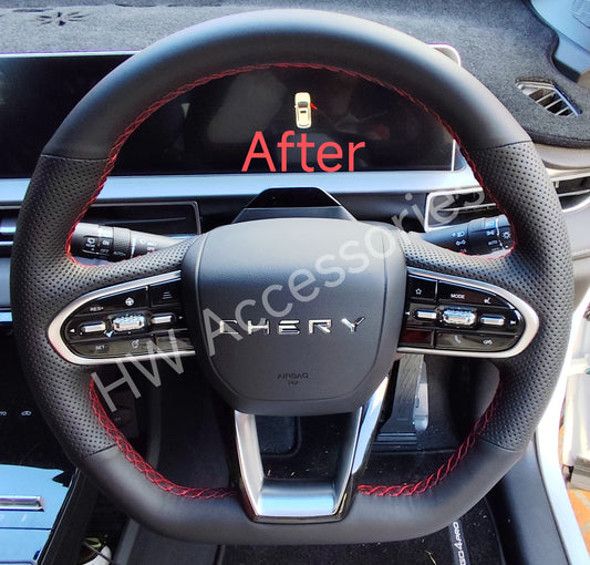 Chery Tiggo / Omoda 5 Steering Wheel Leather Stitched Cover