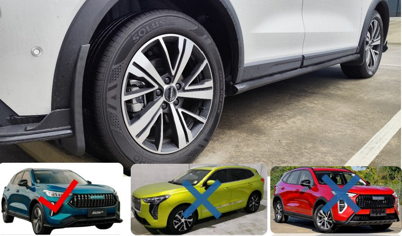 Haval Jolion Mudflaps (2024+ facelift NEW SHAPE models)
