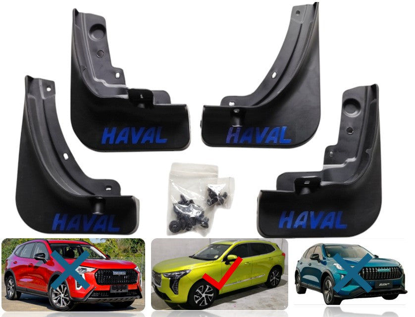 Haval Jolion Mudflaps (excludes 2024 facelift models)